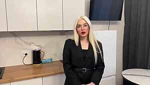 Just banged a sexy blonde realtor with blue eyes and curvy ass. She rode me wild in cowgirl style!