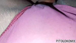 sneaking in after gym, I catch her resting and join for a ride