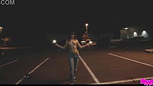 hanging out topless in public with honey gold and dakota marr lighting sparklers