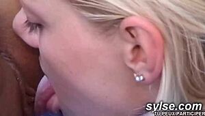 amateur teen shares public games outdoors