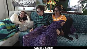 petite asian stepsister sneaks a ride on stepbrother’s cock