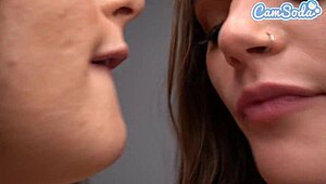 College lesbians scissor and climax by the pool