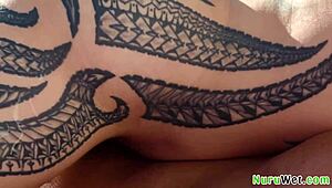 Big Booty Masseuse's Wet Nuru Truck Massage