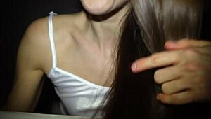 Watch this intense anal sex in the bathroom ending with a facial