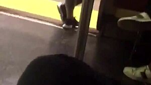 Big ass college girl groped on crowded train. Her amateur voyeur moment shocks everyone.