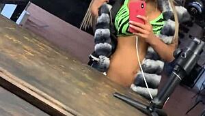hey sporty monika fox, wanna show off naked gymnastics?