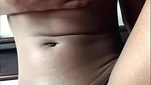 Petite beauty chilling solo in her space