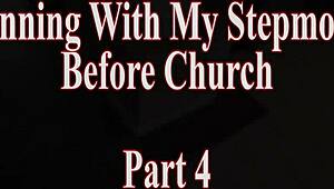 sinning with stepmom sheena ryder before church in a wild striptease