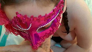 Masked Student Delivers Cute Blowjob on Another Day