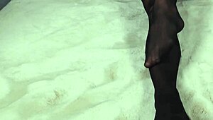 Pantyhose Ass Grinding with Intense Pussy Rubbing