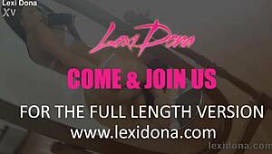 Lexidona Performs a Sensual Striptease in Front of the Mirror, Teasing with Undressing and Clothes Ripped