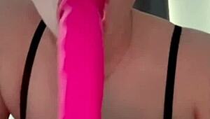 Horny British teen masturbates solo with toys