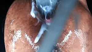 Hey pig, you wrecked my cam punishing my big wolf pussy hard!