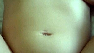 Creamy Pregnant Pussy Gets Cum on Belly