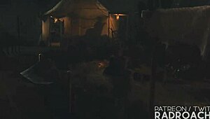 Lara Gets Her Guts Rocked.