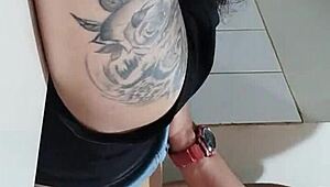 She was cooking and ended up fucked and filled with cum!