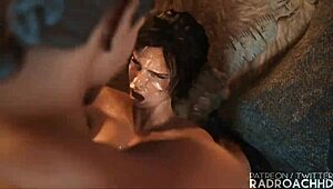 Lara Gets Her Guts Rocked.