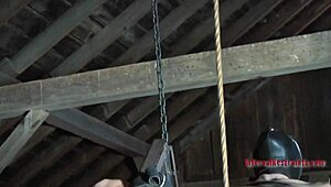 Sweetie vibrates tight pussy