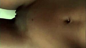 Petite beauty chilling solo in her space