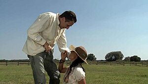 sandra romain banging hard outdoors with big tits