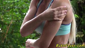 Yo, check this busty Eurobabe getting anally pounded outdoors! 🔥