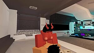 Slut Getting Fucked by Random Guy in Roblox