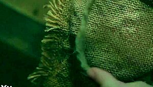 Honey Erotic Art Paul Black Masturbates in Kinky Cinema Scene