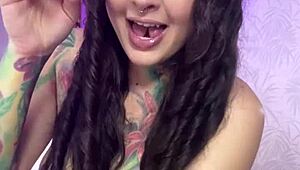 Naughty Kitten with Split Tongue Tests Svakom Toy for You