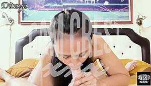 Ditaya eagerly swallows your cum in this kinky POV session