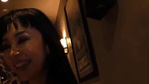 Asian Marica Hase Takes Big Black Cock Anally