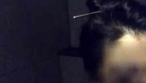 Asian Slut Wife Masturbates with Dildo and Vibrator in Gym Shower