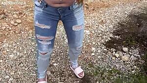 i’m hooked on drinking pee and soaking my jeans outdoors again