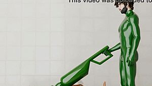 i used a rotating machine on my friend, it was kinda weird