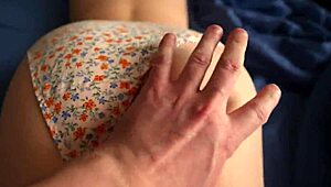 Want to give a creampie to this big ass girl pushing her panties aside?