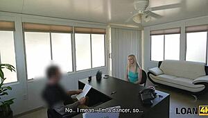 Loan4k Pretty Blonde Allie Rae Offers Herself to Agent