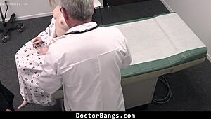innocent teen enjoys doctor's big cock