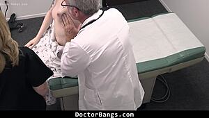 innocent teen enjoys doctor's big cock