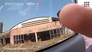 Intense Fucking Bent Over Big Ass in Abandoned Restaurant