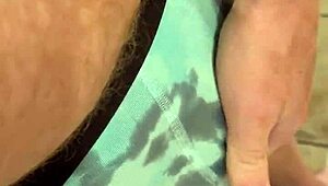 Husband strokes his big cock and balls in tight underwear for wild pleasure