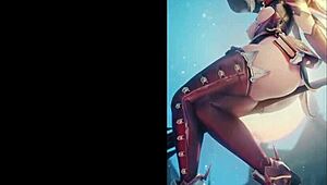 first video showcases intriguing anime in 3d cartoon style.