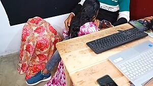 mumbai office boss bends over secretary for steamy marathi sex at work