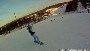 Snowboarder Chick Rosemary Moyer Craves Hard European Cock