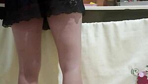 Employee with hot ass in kitchen humiliation