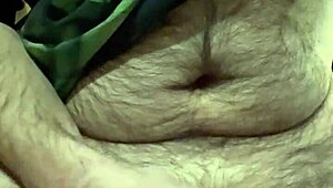 Solo close-up masturbation teasing foreskin and balls before shooting load