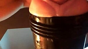 fucking my fleshlight at home