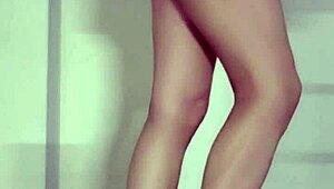 masturbating outdoors in skirt with cum-soaked panties