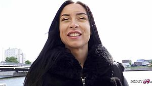 German Scout - Perfect German Latina Teen 18+ Caramella Del X Pickup for Outdoor Casting Fuck