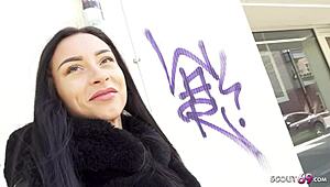 German Scout - Perfect German Latina Teen 18+ Caramella Del X Pickup for Outdoor Casting Fuck