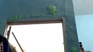 Indonesian Girl Caught Taking Bath on Webcam Live