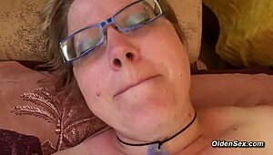 Huge tits BBW milf gets face fucked and covered in cum by lucky guy